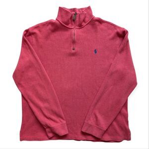 Polo Ralph Lauren 1/4 Zip Pullover Red Large